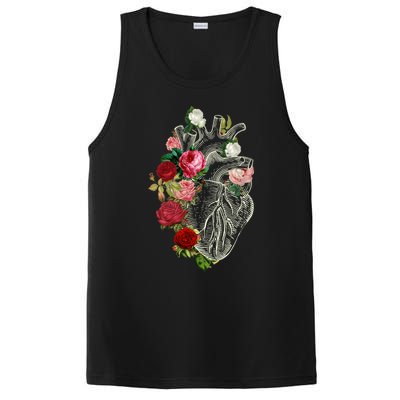 Anatomical Heart And Flowers Show Your Love Gift PosiCharge Competitor Tank