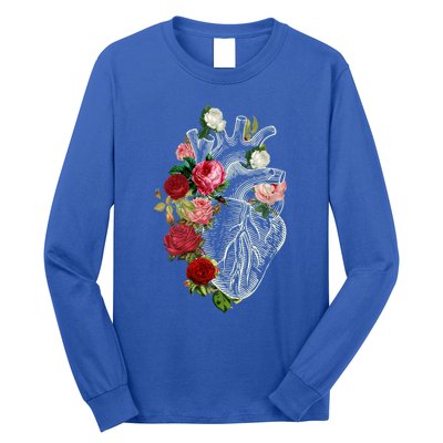 Anatomical Heart And Flowers Show Your Love Gift Long Sleeve Shirt