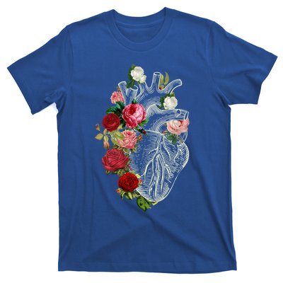 Anatomical Heart And Flowers Show Your Love Gift T-Shirt