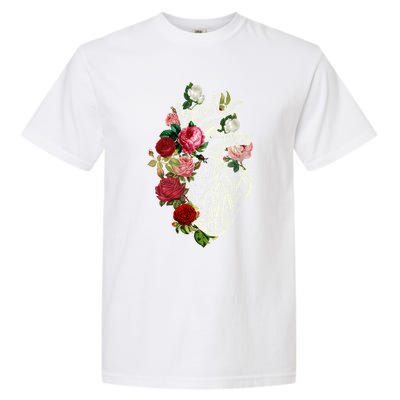 Anatomical Heart And Flowers Show Your Love Gift Garment-Dyed Heavyweight T-Shirt