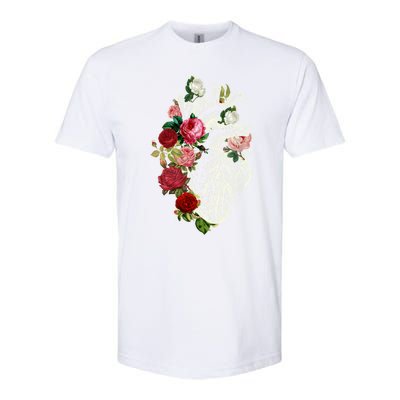 Anatomical Heart And Flowers Show Your Love Gift Softstyle CVC T-Shirt