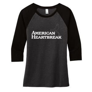 American Heartbreak Women's Tri-Blend 3/4-Sleeve Raglan Shirt