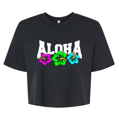 Aloha Hawaii Bella+Canvas Jersey Crop Tee