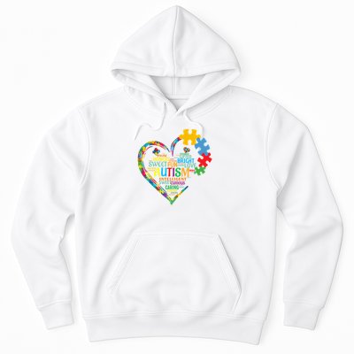 Autism Heart Autism Awareness For Autism Mom  Hoodie