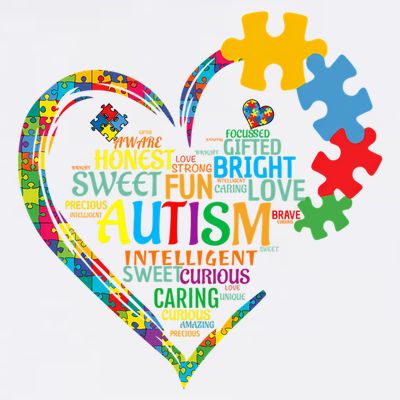 Autism Heart Autism Awareness For Autism Mom  T-Shirt