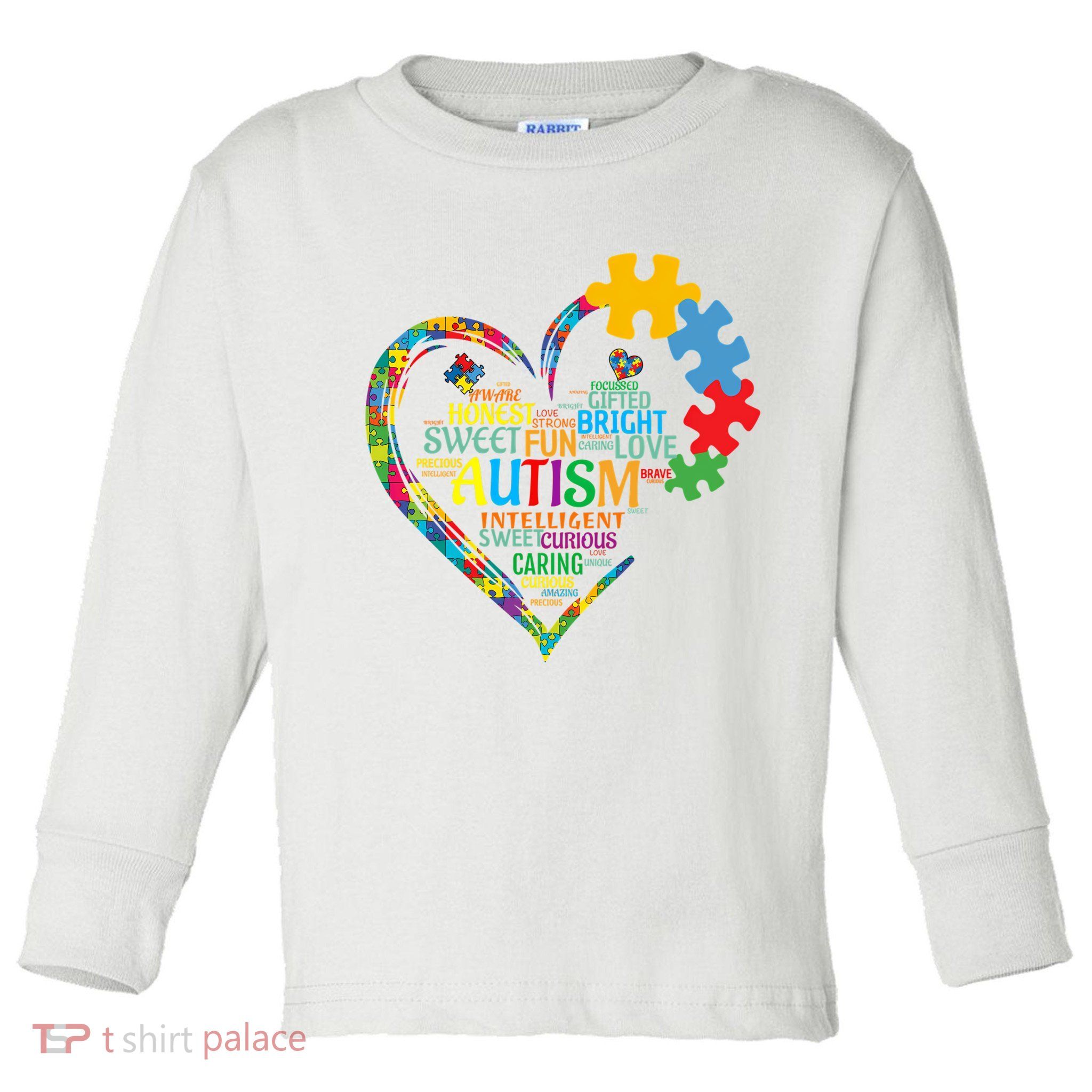 Autism Heart Autism Awareness For Autism Mom  Toddler Long Sleeve Shirt