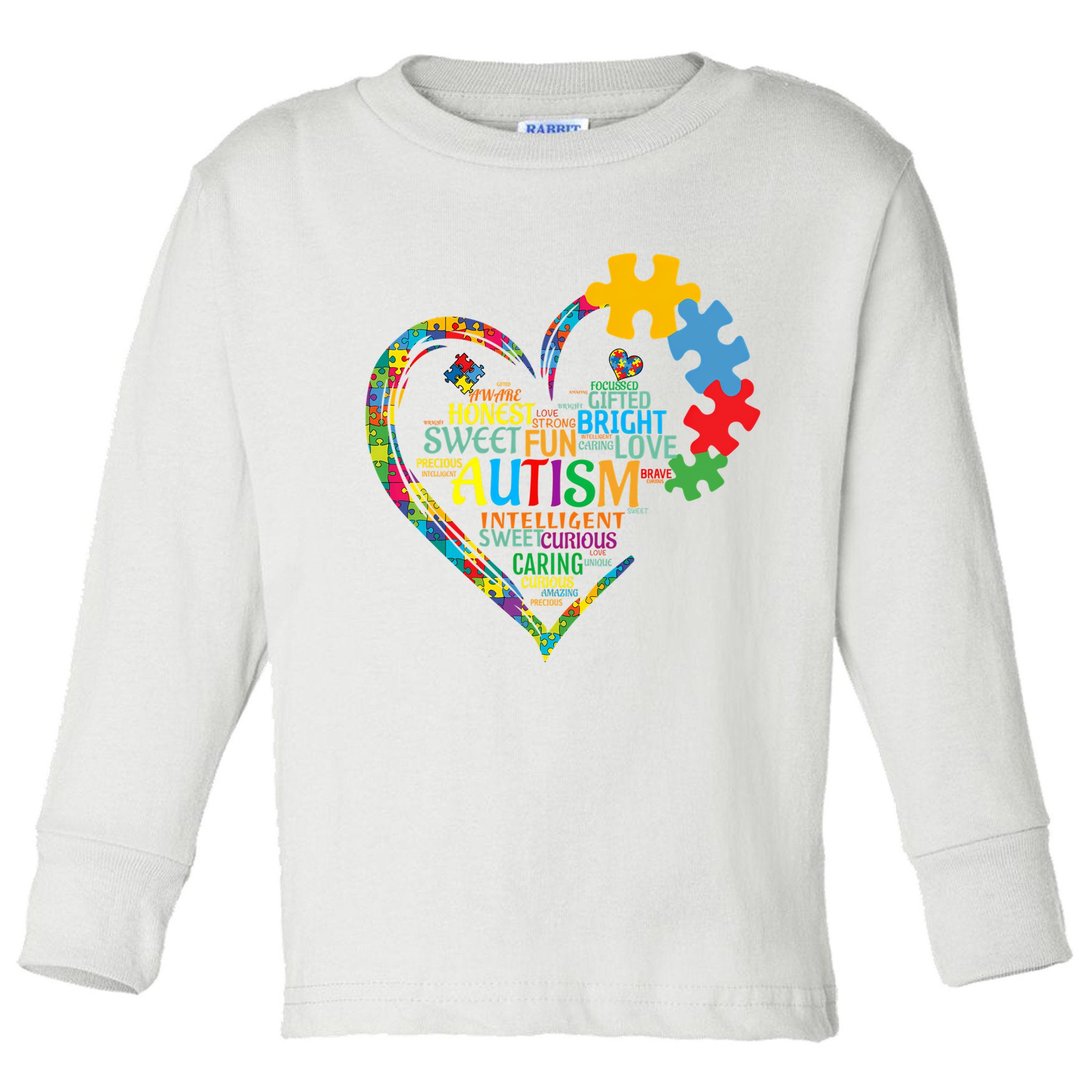 Autism Heart Autism Awareness For Autism Mom  Toddler Long Sleeve Shirt