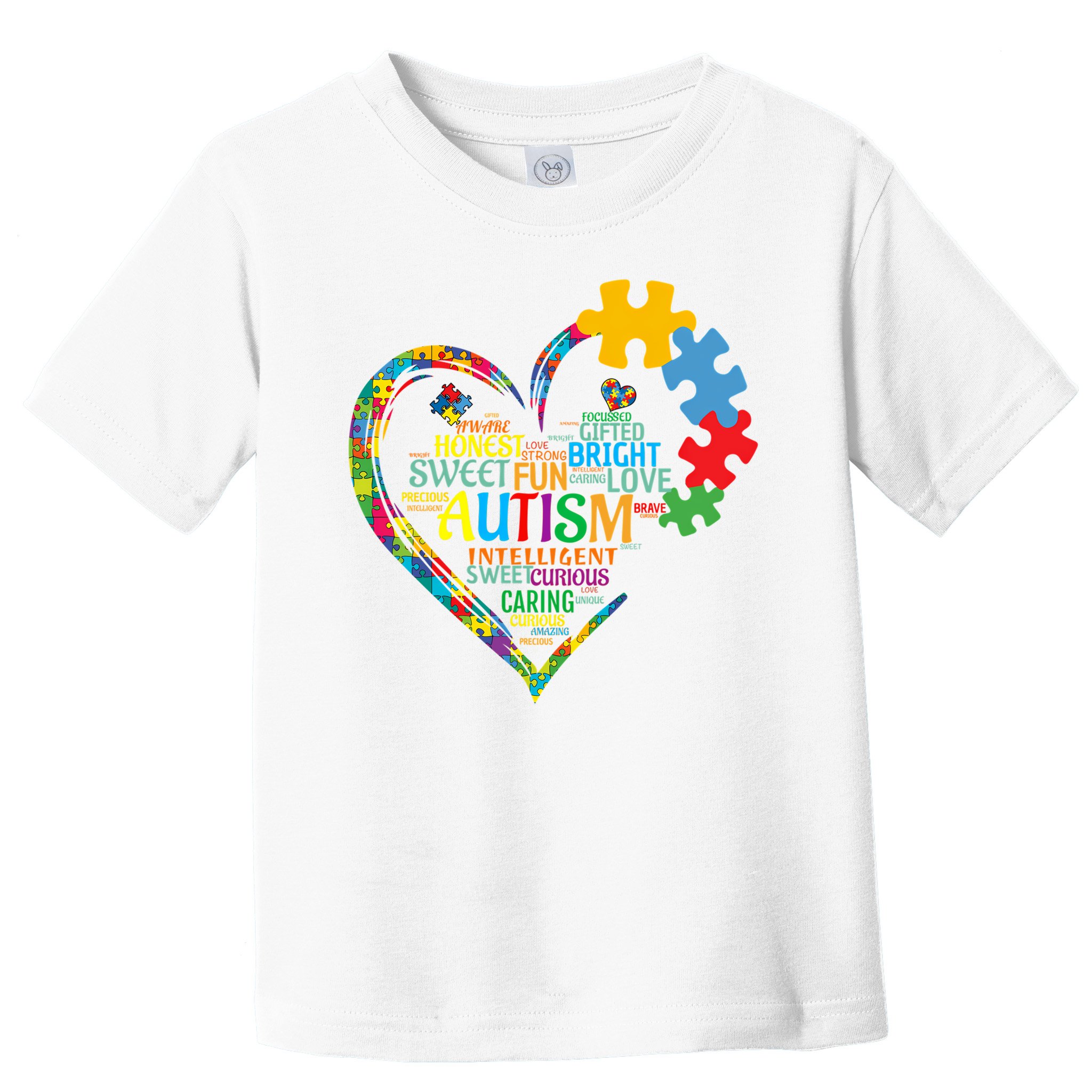 Autism Heart Autism Awareness For Autism Mom  Toddler T-Shirt