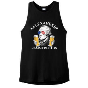 Alexander Hammeredton Alexander Hamilton Beer Drinking Party Ladies PosiCharge Tri-Blend Wicking Tank