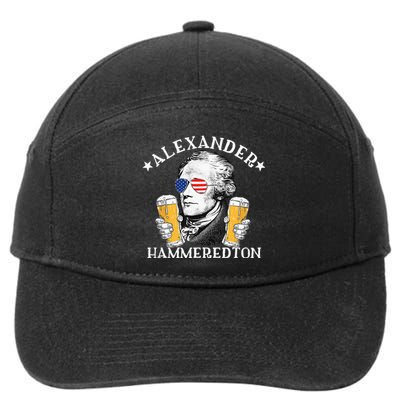 Alexander Hammeredton Alexander Hamilton Beer Drinking Party 7-Panel Snapback Hat