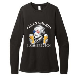 Alexander Hammeredton Alexander Hamilton Beer Drinking Party Womens CVC Long Sleeve Shirt