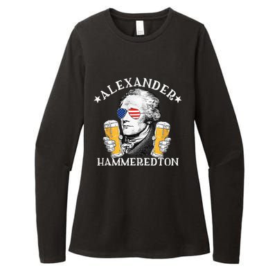 Alexander Hammeredton Alexander Hamilton Beer Drinking Party Womens CVC Long Sleeve Shirt