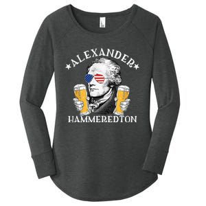 Alexander Hammeredton Alexander Hamilton Beer Drinking Party Women's Perfect Tri Tunic Long Sleeve Shirt