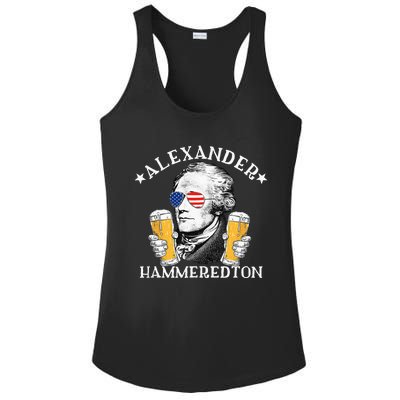 Alexander Hammeredton Alexander Hamilton Beer Drinking Party Ladies PosiCharge Competitor Racerback Tank