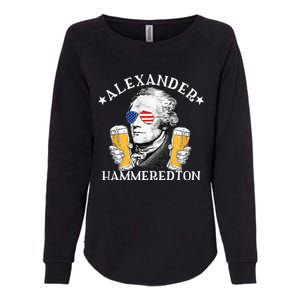 Alexander Hammeredton Alexander Hamilton Beer Drinking Party Womens California Wash Sweatshirt