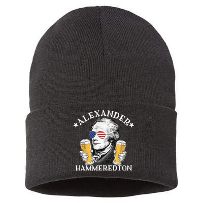 Alexander Hammeredton Alexander Hamilton Beer Drinking Party Sustainable Knit Beanie