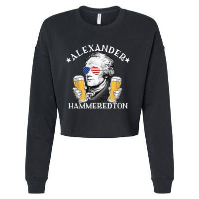 Alexander Hammeredton Alexander Hamilton Beer Drinking Party Cropped Pullover Crew