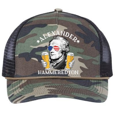 Alexander Hammeredton Alexander Hamilton Beer Drinking Party Retro Rope Trucker Hat Cap