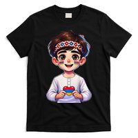 Armenian Holding Armenian Flag Colored Heart T-Shirt