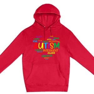 Autism Heart Autism Awareness proud Autism Mom Gifts Family Premium Pullover Hoodie