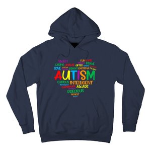 Autism Heart Autism Awareness proud Autism Mom Gifts Family Hoodie