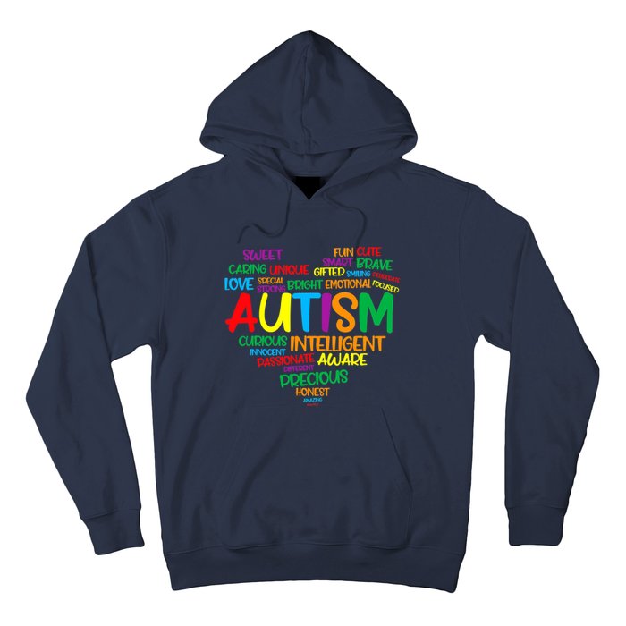 Autism Heart Autism Awareness proud Autism Mom Gifts Family Hoodie