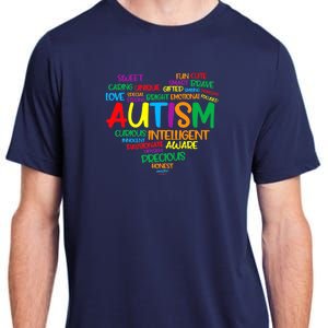 Autism Heart Autism Awareness proud Autism Mom Gifts Family Adult ChromaSoft Performance T-Shirt