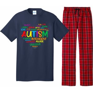 Autism Heart Autism Awareness proud Autism Mom Gifts Family Pajama Set