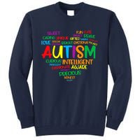 Autism Heart Autism Awareness proud Autism Mom Gifts Family Tall Sweatshirt