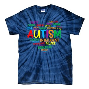 Autism Heart Autism Awareness proud Autism Mom Gifts Family Tie-Dye T-Shirt