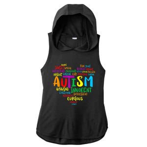 Autism Heart Autism Awareness proud Autism Mom Gifts Family Ladies PosiCharge Tri-Blend Wicking Draft Hoodie Tank