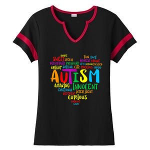 Autism Heart Autism Awareness proud Autism Mom Gifts Family Ladies Halftime Notch Neck Tee