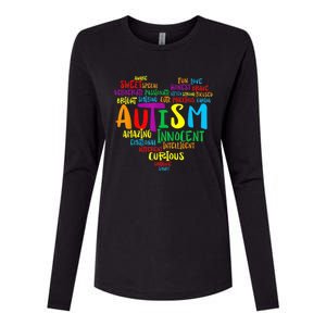 Autism Heart Autism Awareness proud Autism Mom Gifts Family Womens Cotton Relaxed Long Sleeve T-Shirt