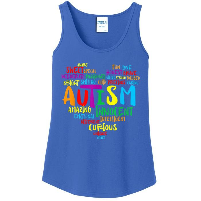 Autism Heart Autism Awareness proud Autism Mom Gifts Family Ladies Essential Tank