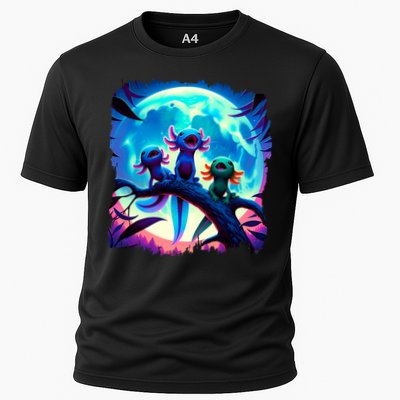 Axolotls Howl At Moon Axolotl Owner Performance Shirt