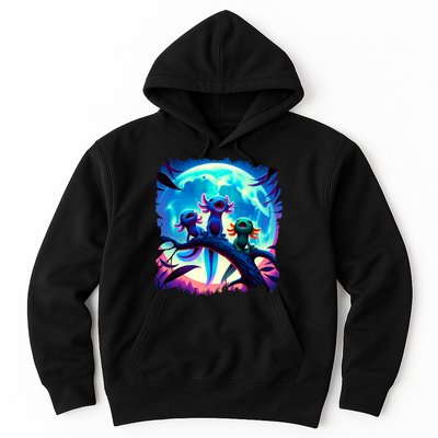 Axolotls Howl At Moon Axolotl Owner Hoodie