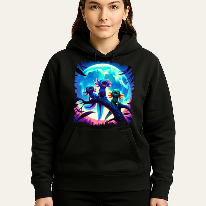 Axolotls Howl At Moon Axolotl Owner Hoodie