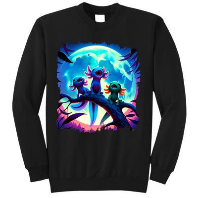 Axolotls Howl At Moon Axolotl Owner Sweatshirt
