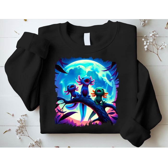 Axolotls Howl At Moon Axolotl Owner Sweatshirt
