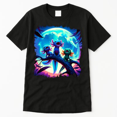 Axolotls Howl At Moon Axolotl Owner Tall T-Shirt