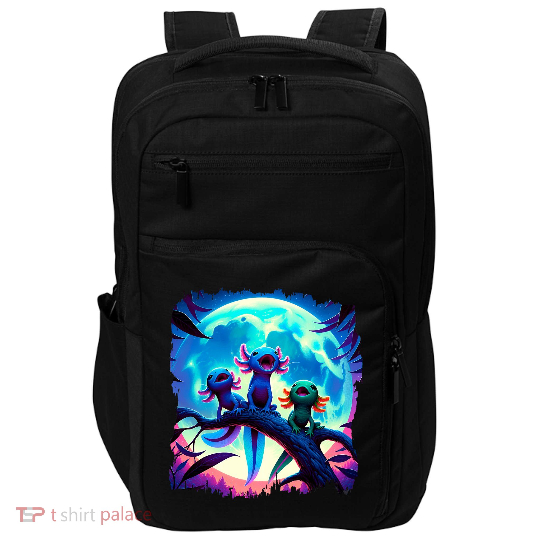 Axolotls Howl At Moon Axolotl Owner Impact Tech Backpack