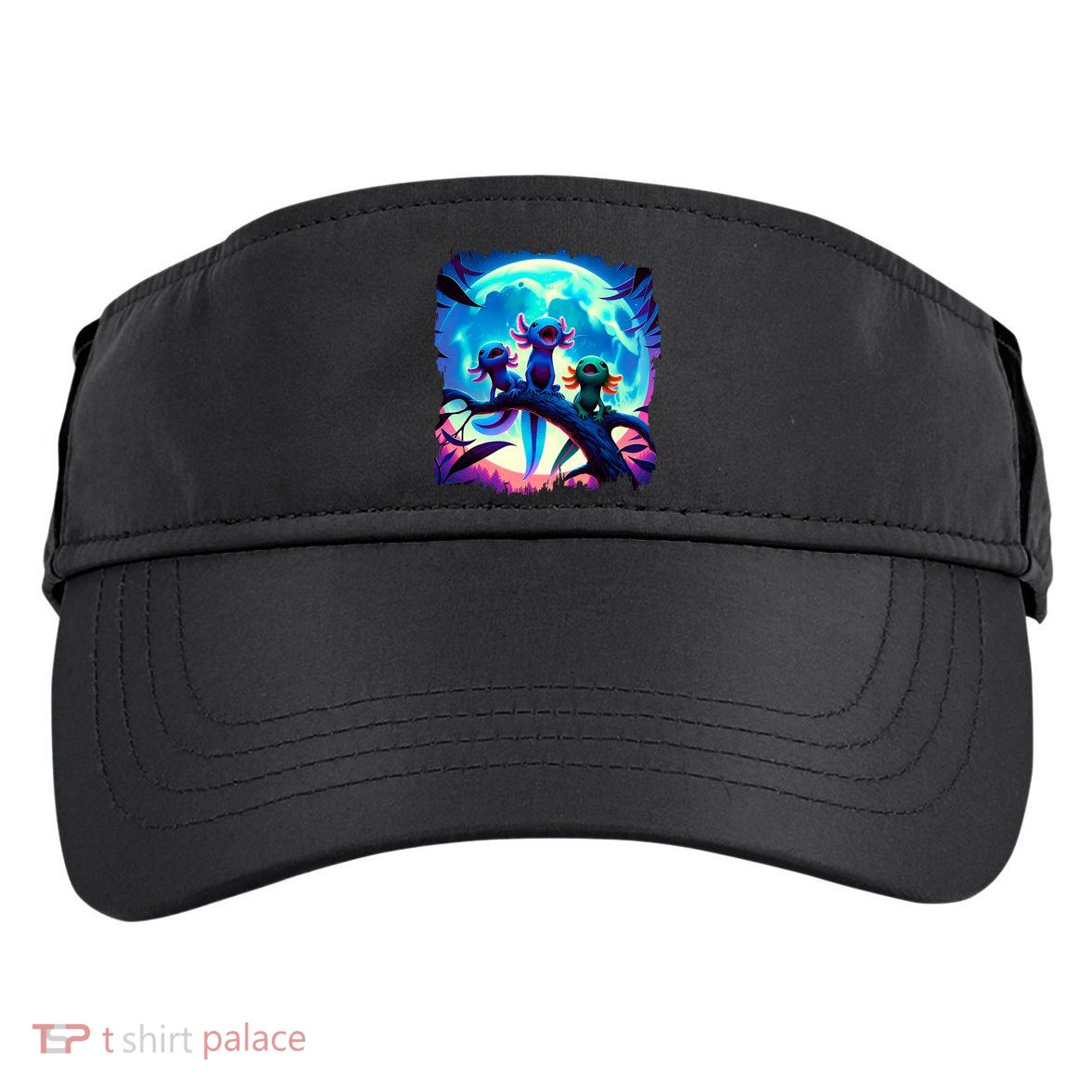 Axolotls Howl At Moon Axolotl Owner Adult Drive Performance Visor