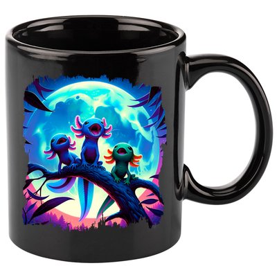 Axolotls Howl At Moon Axolotl Owner 11oz C Handle Ceramic Mug