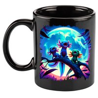 Axolotls Howl At Moon Axolotl Owner 11oz C Handle Ceramic Mug