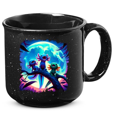 Axolotls Howl At Moon Axolotl Owner 15oz Campfire Ceramic Mug