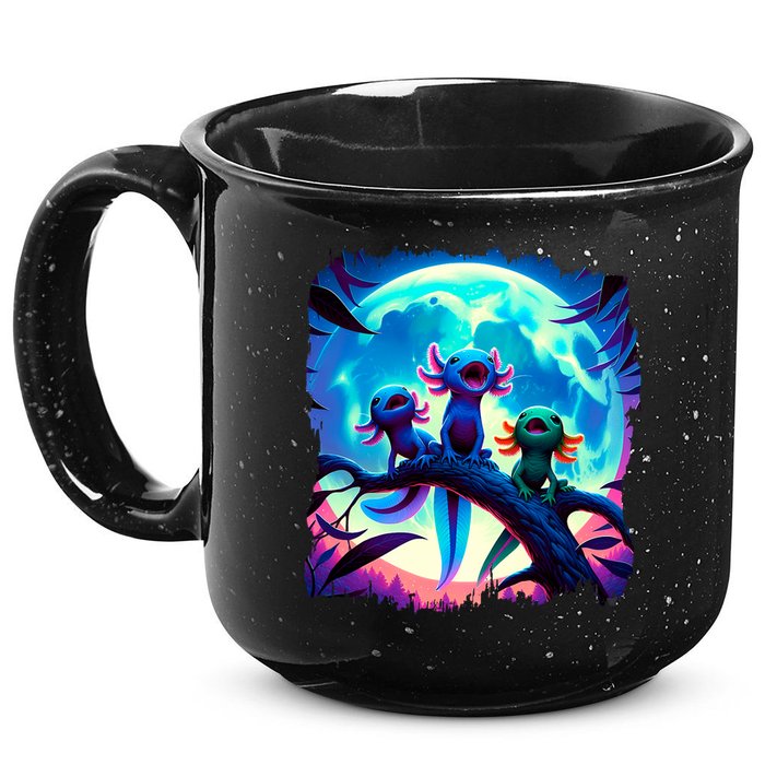Axolotls Howl At Moon Axolotl Owner 15oz Campfire Ceramic Mug