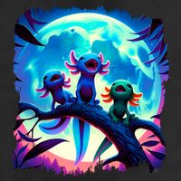 Axolotls Howl At Moon Axolotl Owner Premium Pullover Hoodie