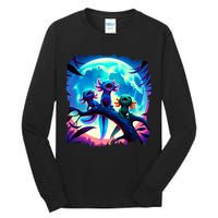 Axolotls Howl At Moon Axolotl Owner Tall Long Sleeve T-Shirt