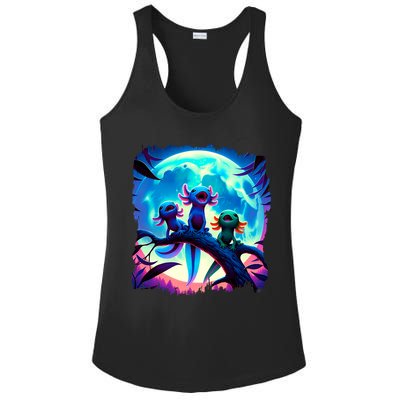 Axolotls Howl At Moon Axolotl Owner Ladies PosiCharge Competitor Racerback Tank