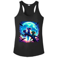 Axolotls Howl At Moon Axolotl Owner Ladies PosiCharge Competitor Racerback Tank